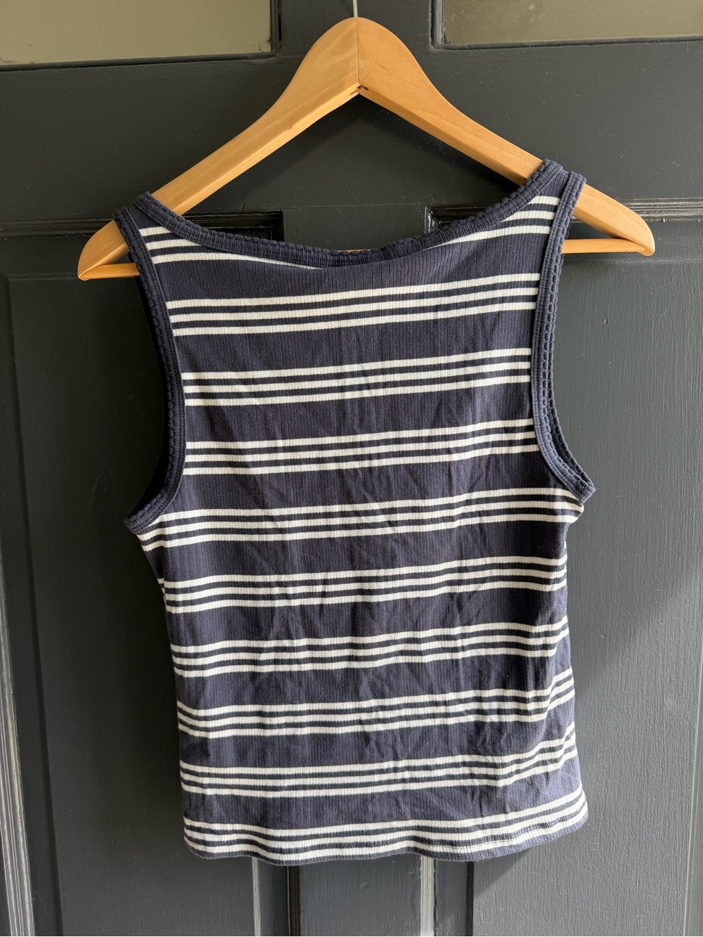 Universal Thread Navy & White Striped Ribbed Tank - Picture 2 of 4